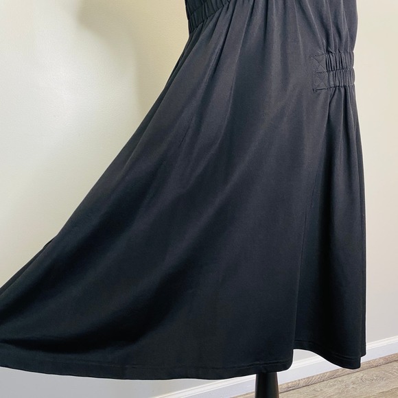 Marc by Marc Jacobs Asymmetrical Shirt Dress Women Large Ruched Casual Chic Luxe - Picture 7 of 11